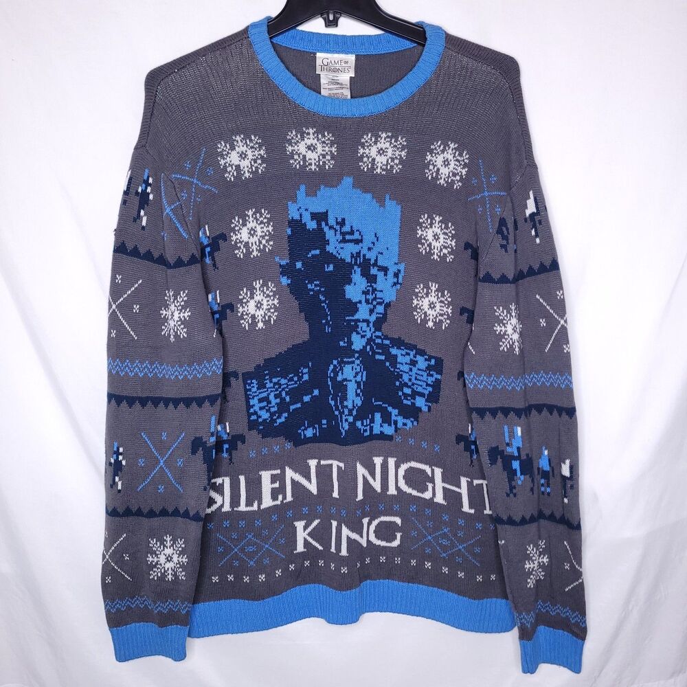 Game Of Thrones Christmas Sweater Mens 2XL Silent Knight King